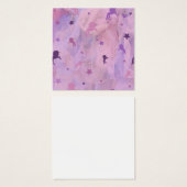 ピンクと紫のユニコーンとスターデザイン – 女の子squ (正面&裏面)