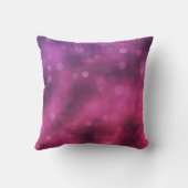 ピンクと紫のライきらめくト《写真》ぼけ味パターン クッション (裏面)