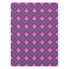 ピンクと紫の七宝 テーブルクロス