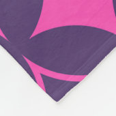 ピンクと紫の七宝 フリースブランケット (角)