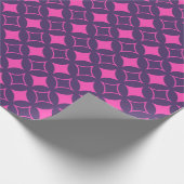 ピンクと紫の七宝 ラッピングペーパー (角)