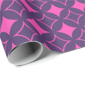 ピンクと紫の七宝 ラッピングペーパー (ロールコーナー)