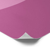 ピンクと紫の円の幾何学的パターン ポスター (角)