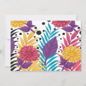 ピンクと紫の切り花と複雑な花びら サンキューカード (正面)