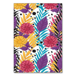 ピンクと紫の切り花と複雑な花びら テーブルナンバー