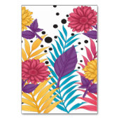 ピンクと紫の切り花と複雑な花びら テーブルナンバー (裏面)