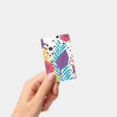 ピンクと紫の切り花と複雑な花びら バッジ (手持ち)