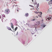 ピンクと紫の切り離しの水色の花 薄葉紙 (詳細)