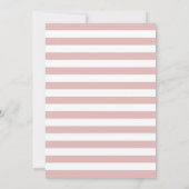 ピンクと紫の可愛いパステルの虹の赤ちゃんシャワー 招待状 (裏面)