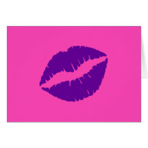 ピンクと紫の唇