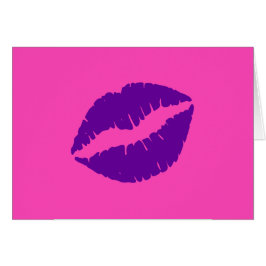 ピンクと紫の唇