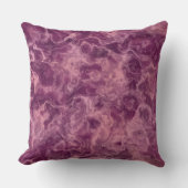 ピンクと紫の大理石の抽象芸術 クッション (正面)