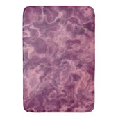ピンクと紫の大理石の抽象芸術 バスマット (正面縦)