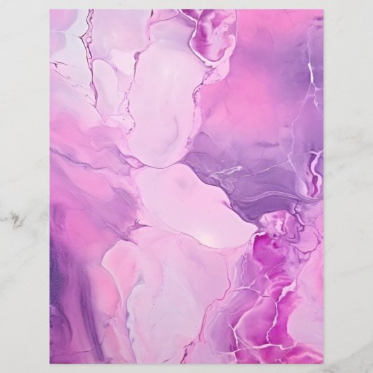 ピンクと紫の大理石スクラップブックの紙背景 (裏面)