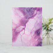 ピンクと紫の大理石スクラップブックの紙背景 (スタンド正面)