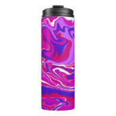 ピンクと紫の大理石渦巻き タンブラー (正面)