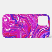 ピンクと紫の大理石渦巻き Case-Mate iPhoneケース (裏面 (横))