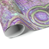 ピンクと紫の宝石パターンのラッピング紙 ラッピングペーパー (ロールコーナー)