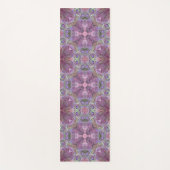 ピンクと紫の宝石パターンカスタムヨガマット ヨガマット (正面)