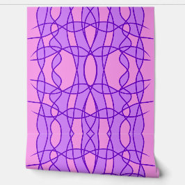ピンクと紫の幾何学的パターン 壁紙