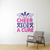 ピンクと紫の応援 タペストリー (インサイチュ)