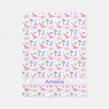 ピンクと紫の恐竜 – 女の子恐竜