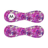 ピンクと紫の抽象芸術の花柄 野球ボール (パネル)