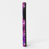 ピンクと紫の抽象芸術の花模様 Case-Mate iPhoneケース (裏面/左)