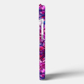 ピンクと紫の抽象芸術の花模様 Case-Mate iPhoneケース (裏面 / 左)
