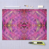 ピンクと紫の抽象芸術ティッシュペーパー 薄葉紙 (クラフト)