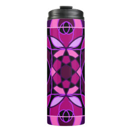 ピンクと紫の抽象芸術モザイクタイル タンブラー