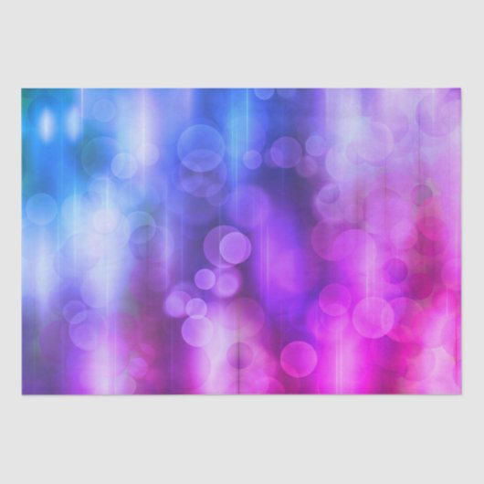 ピンクと紫の抽象芸術円パターン 薄葉紙 (正面)