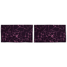 ピンクと紫の抽象芸術枕ケース