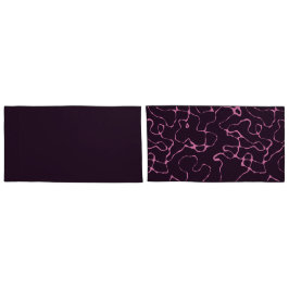 ピンクと紫の抽象芸術 枕カバー