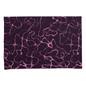 ピンクと紫の抽象芸術 枕カバー (正面右)