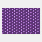 ピンクと紫の春の花模様 ラッピングペーパーシート (正面2)