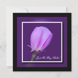 ピンクと紫の春ブロッサムハロー カード