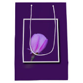 ピンクと紫の春 ミディアムペーパーバッグ (裏面)