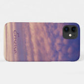 ピンクと紫の曇りスカイフォンケース Case-Mate iPhoneケース (裏面(横))