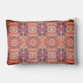 ピンクと紫の模様 アクセサリーポーチ (裏面)