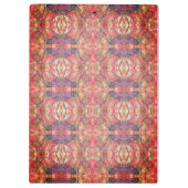 ピンクと紫の模様 クリップボード (裏面)