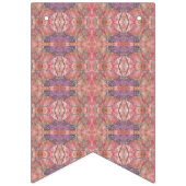 ピンクと紫の模様 バンティングフラッグ (第2の旗)