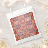 ピンクと紫の模様 フェイバーバッグ (クリップ留めされた状態)