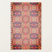 ピンクと紫の模様 プランナー手帳 (正面)