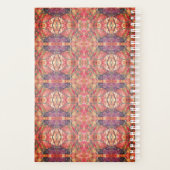 ピンクと紫の模様 プランナー手帳 (裏面)