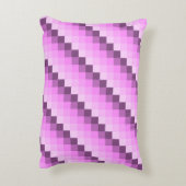 ピンクと紫の正方形 アクセントクッション (裏面(縦))