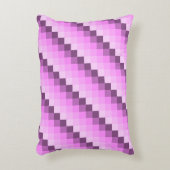 ピンクと紫の正方形 アクセントクッション (正面(垂直))