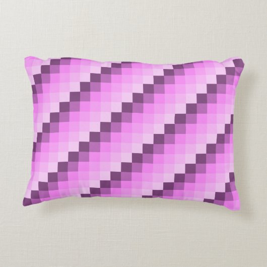 ピンクと紫の正方形 アクセントクッション (裏面)