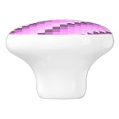 ピンクと紫の正方形 セラミックノブ (側面)