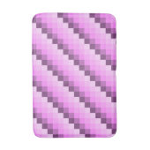 ピンクと紫の正方形 バスマット (正面縦)